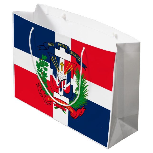 Grand Sac Cadeau La République Dominicaine (Dos Angle)