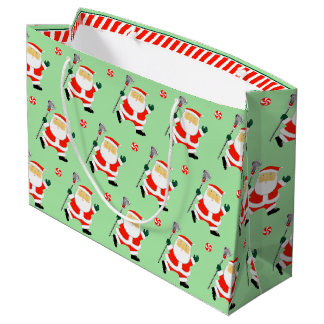 Grand Sac Cadeau Lacrosse Christmas Holiday