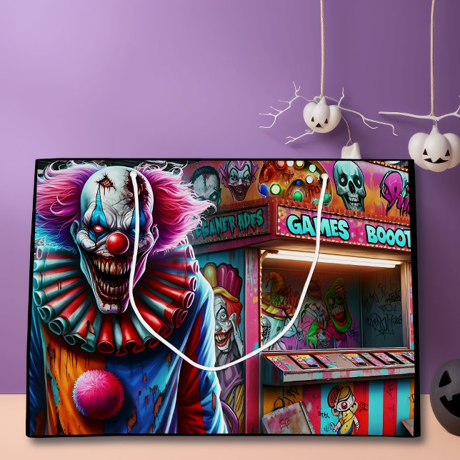 Grand Sac Cadeau Laissons les Jeux commencer | Fête d'Halloween (Créateur téléchargé)