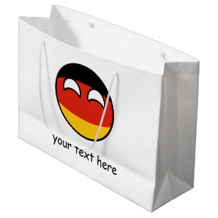 Grand Sac Cadeau L'Allemagne Geeky tendante drôle Countryball