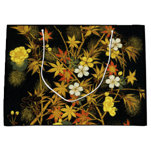 Grand Sac Cadeau L'automne japonais laisse l'art classique antique 