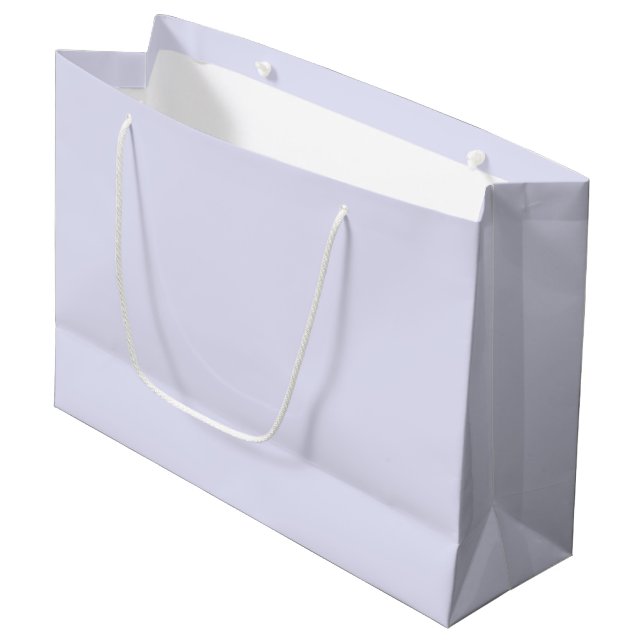 Grand Sac Cadeau Lavande Uni – Design Uni Couleur (Devant Angle)