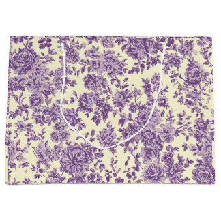 Grand Sac Cadeau Lavendar Roses