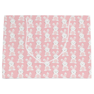 Grand Sac Cadeau Le beau lapin de rose de bébé ceci est un beauti