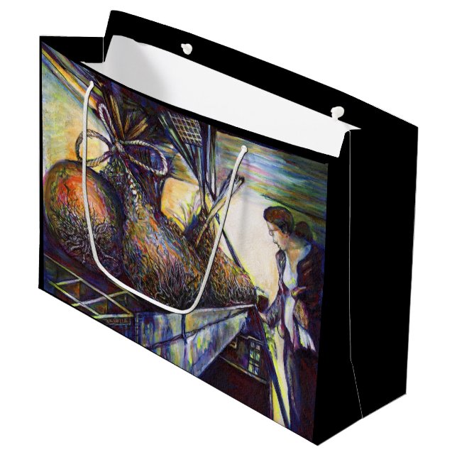 Grand Sac Cadeau Le destin hurlant de la vie (Devant Angle)