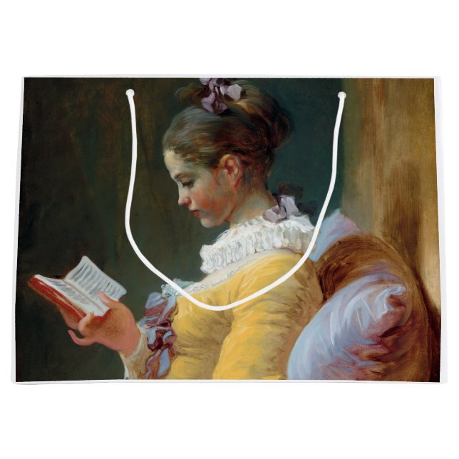 Grand Sac Cadeau Le lecteur, Fragonard (Devant)