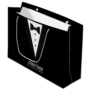 Grand Sac Cadeau Le père classique de la mariée Mariage Tuxedo
