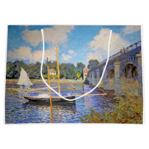 Grand Sac Cadeau Le pont d'Argenteuil, Monet