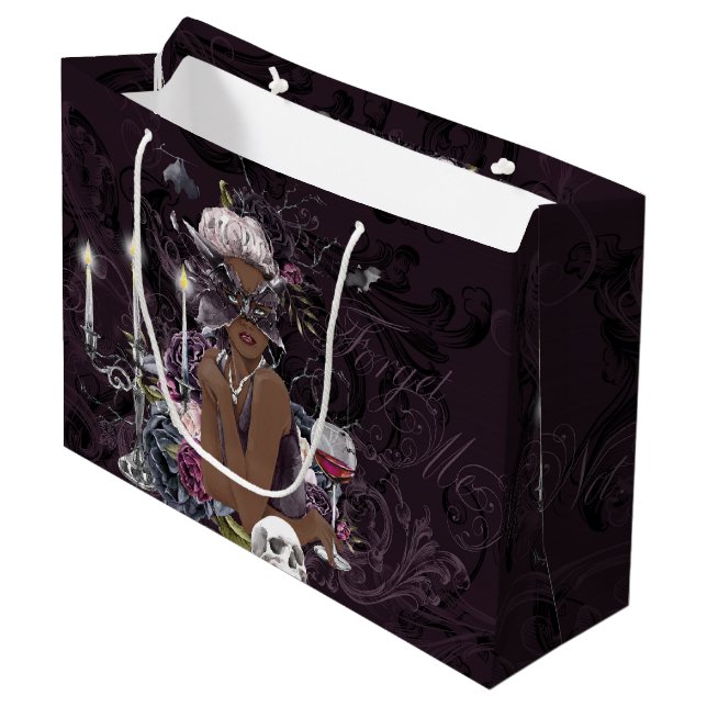 Grand Sac Cadeau Le Vampiress | Moody Gothic Vampy Glam Dark Skin (Devant Angle)