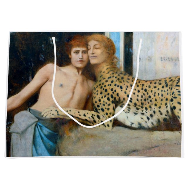 Grand Sac Cadeau Les Caresses, Fernand Khnopff (Devant)