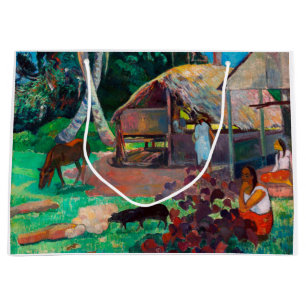 Grand Sac Cadeau Les Cochons Noirs, Gauguin