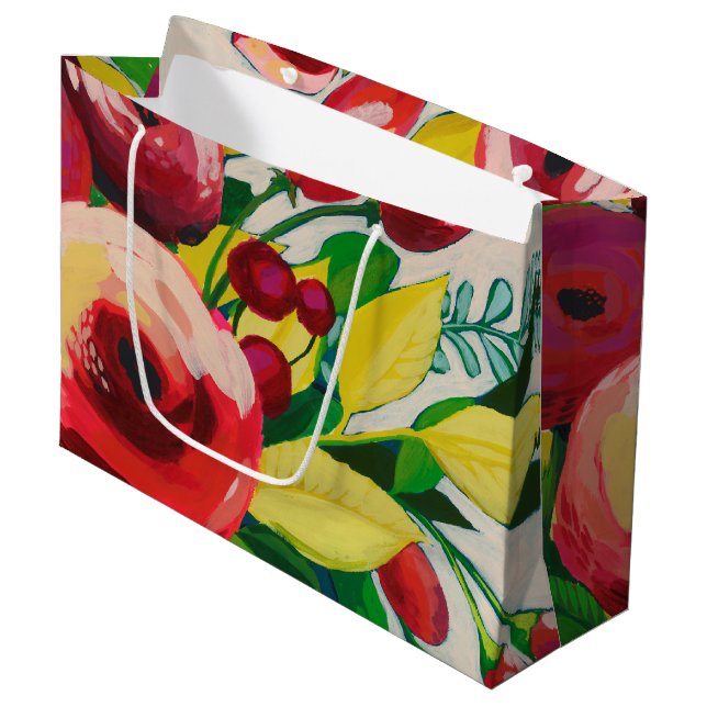 Grand Sac Cadeau Les fleurs vivaces (Devant Angle)