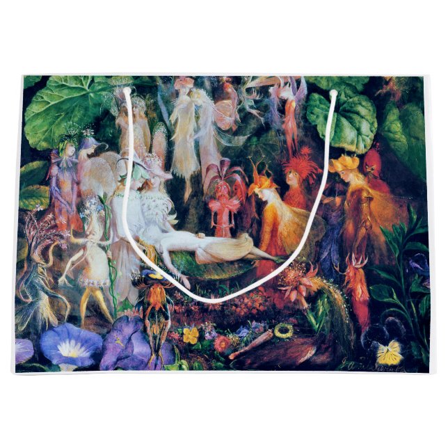 Grand Sac Cadeau Les funérailles de la fée, John Anster Fitzgerald (Devant)
