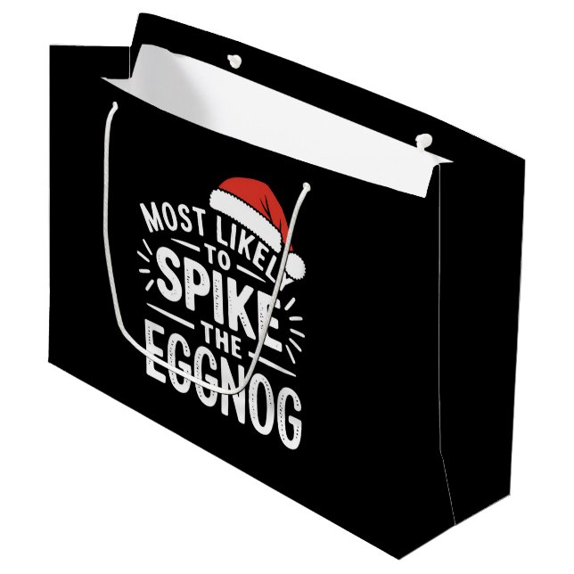 Grand Sac Cadeau Les Plus Susceptibles D'Aiguiller Le Matching Noël (Devant Angle)