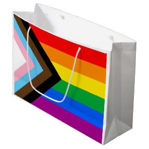 Grand Sac Cadeau LGBTQ+ Indicateur de fierté de progrès