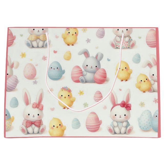 Grand Sac Cadeau Lil Chicks & Bunny's (Devant)