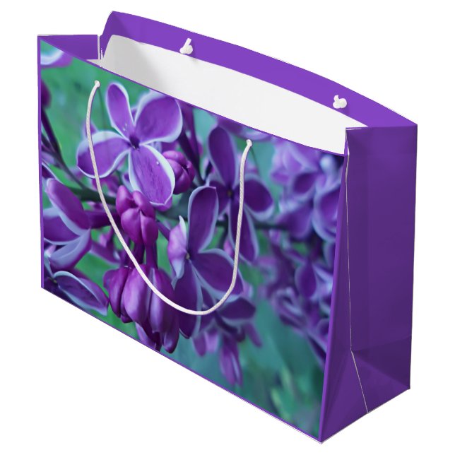 Grand Sac Cadeau Lilac variété de couleurs (Dos Angle)