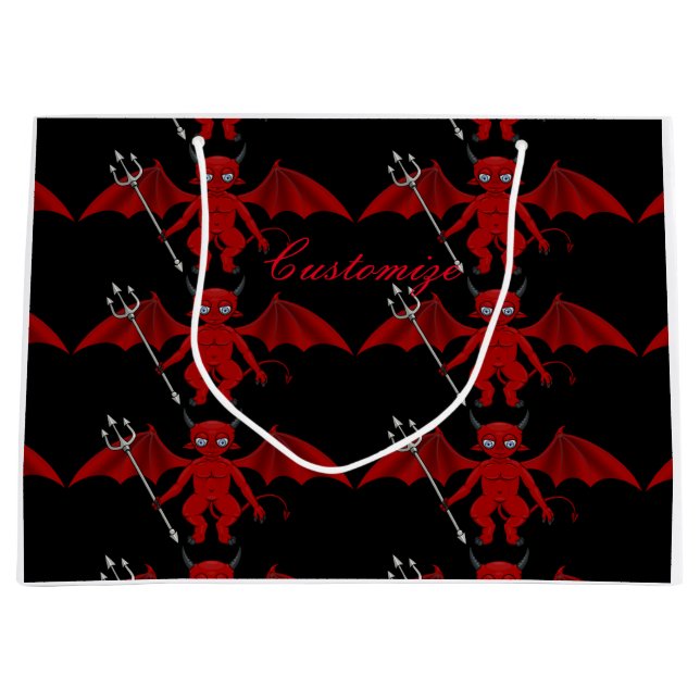 Grand Sac Cadeau Little Red Devil Thunder_Cove (Devant)