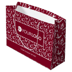 Grand Sac Cadeau Logo de l'entreprise sur mesure élégant Business B
