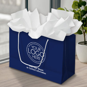 Grand Sac Cadeau Logo d'entreprise de base pour les bureaux avec co