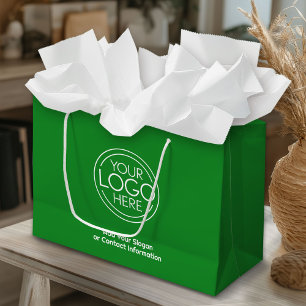 Grand Sac Cadeau Logo d'entreprise de bureau avec coordonnées