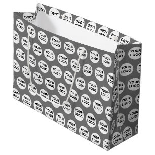 Grand Sac Cadeau Logo d'entreprise personnalisé