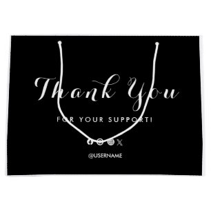 Grand Sac Cadeau Logo Merci Business