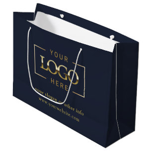 Grand Sac Cadeau Logo personnalisé de l'entreprise Promotionnel b
