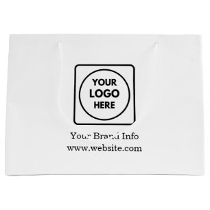 Grand Sac Cadeau Logo personnalisé   Design corporatif moderne et p