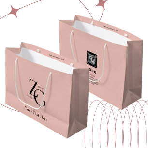 Grand Sac Cadeau Logo personnalisé tendance pour les entreprises   