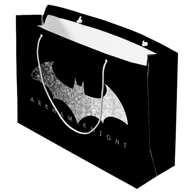 Grand Sac Cadeau Logo Pixel Batman Arkham Knight (Dos Angle)
