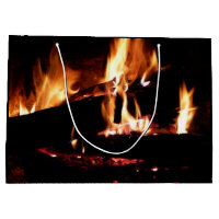 Logs dans la cheminée Photographie de feu chaud