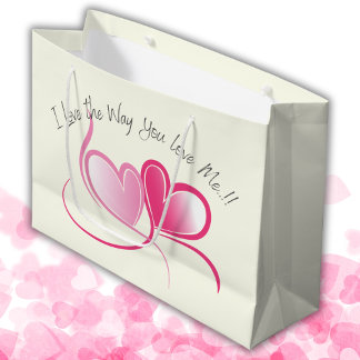 Grand Sac Cadeau Love the Way Valentine's