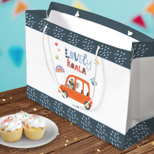 Grand Sac Cadeau Lovely Koala Little Girl Prénom mignon animal