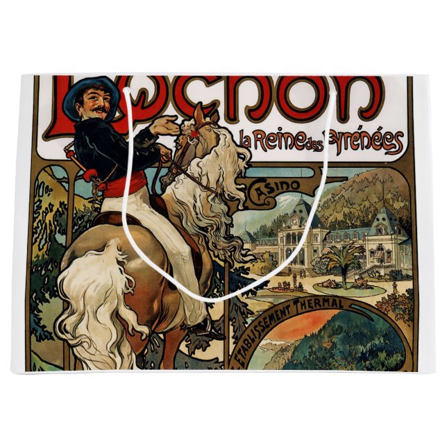 Grand Sac Cadeau Luchon, Mucha (Devant)