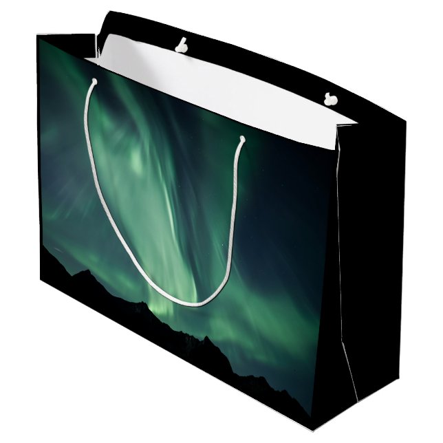 Grand Sac Cadeau Lumière nordique (Dos Angle)