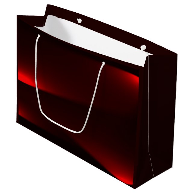 Grand Sac Cadeau Lumières Cranberry Et Black (Devant Angle)