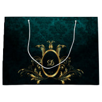 Luxe Damask or Frame monogramme