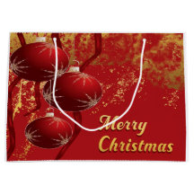 Luxe rouge et or ornements de Noël