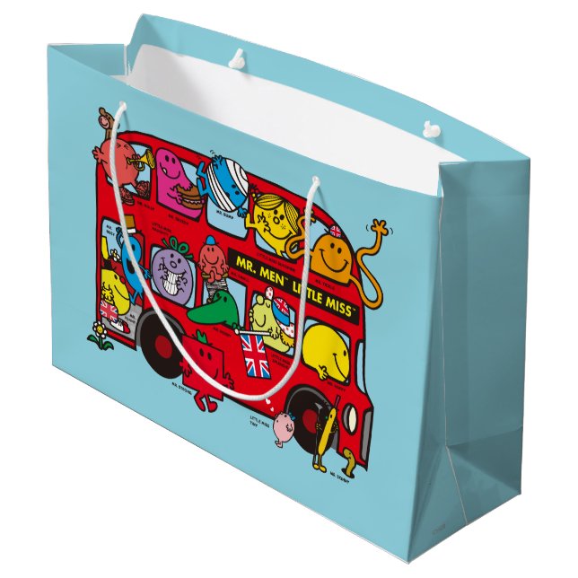 Grand Sac Cadeau M. Men & Little Miss Bus (Dos Angle)