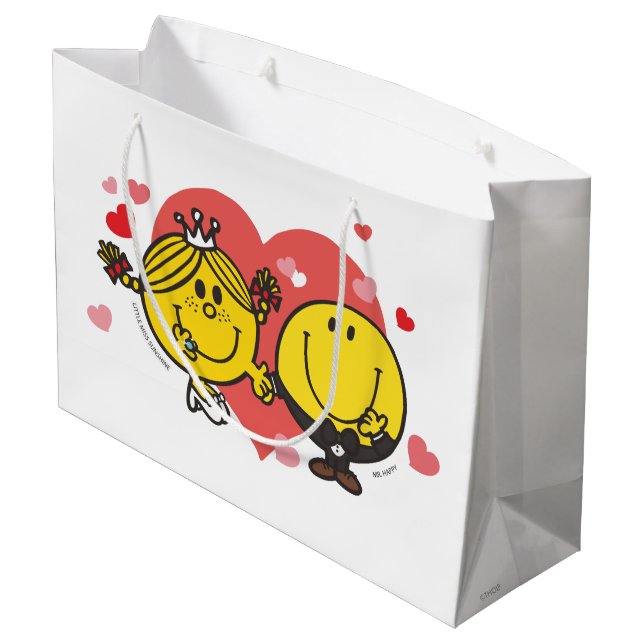 Grand Sac Cadeau M. Men Little Miss Mariage Heureux Sunshine (Dos Angle)