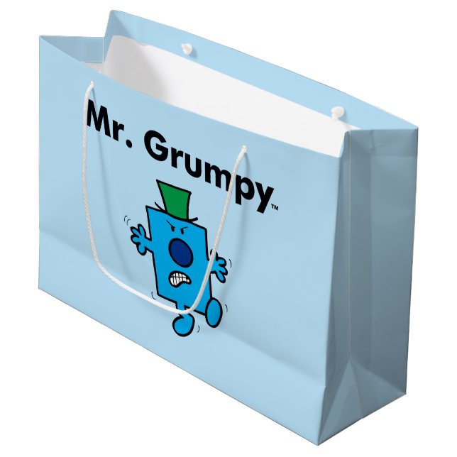 Grand Sac Cadeau M. Men | M. Grumpy est un Grump (Devant Angle)