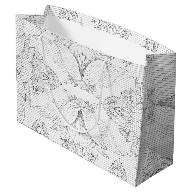 Grand Sac Cadeau Mandala 3 (Dos Angle)