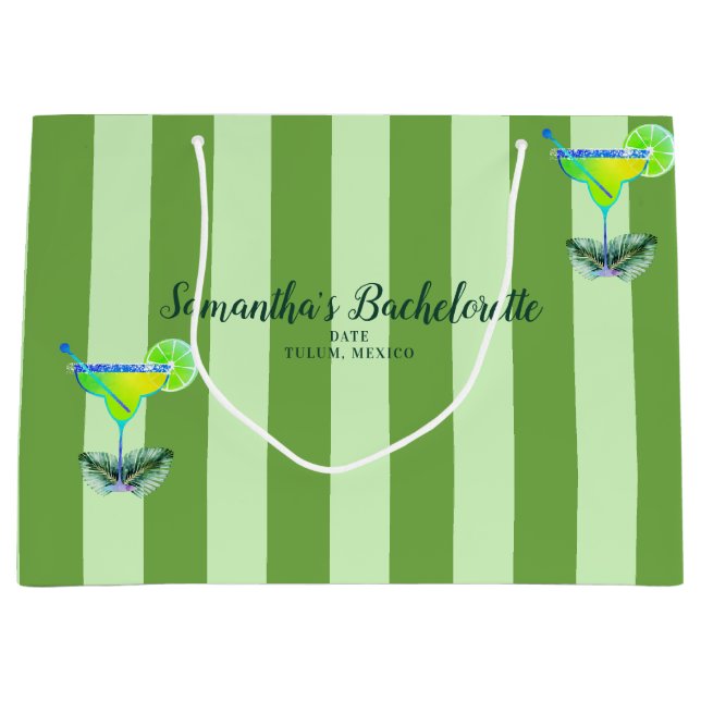 Grand Sac Cadeau Margs Matrimony Tequila Fête des mariées Bachelore (Devant)