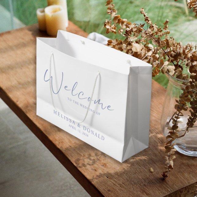 Grand Sac Cadeau Mariage d'accueil de Boho (Créateur téléchargé)