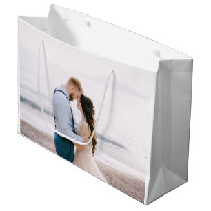 Grand Sac Cadeau Mariage de Merci simple et moderne