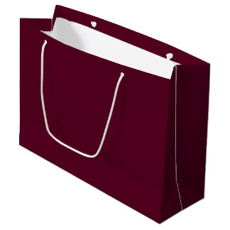 Grand Sac Cadeau Maroon simple minimaliste