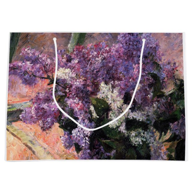 Grand Sac Cadeau Mary Cassatt - Lilacs dans une fenêtre (Devant)