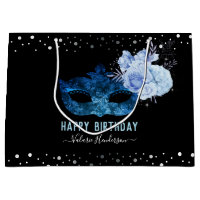 Mascarade bleue fête d'anniversaire