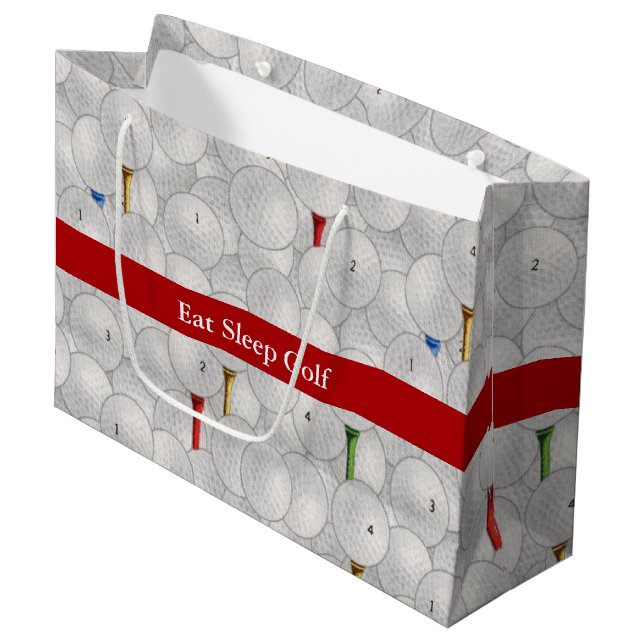 Grand Sac Cadeau Mat Sleep Golf (Devant Angle)